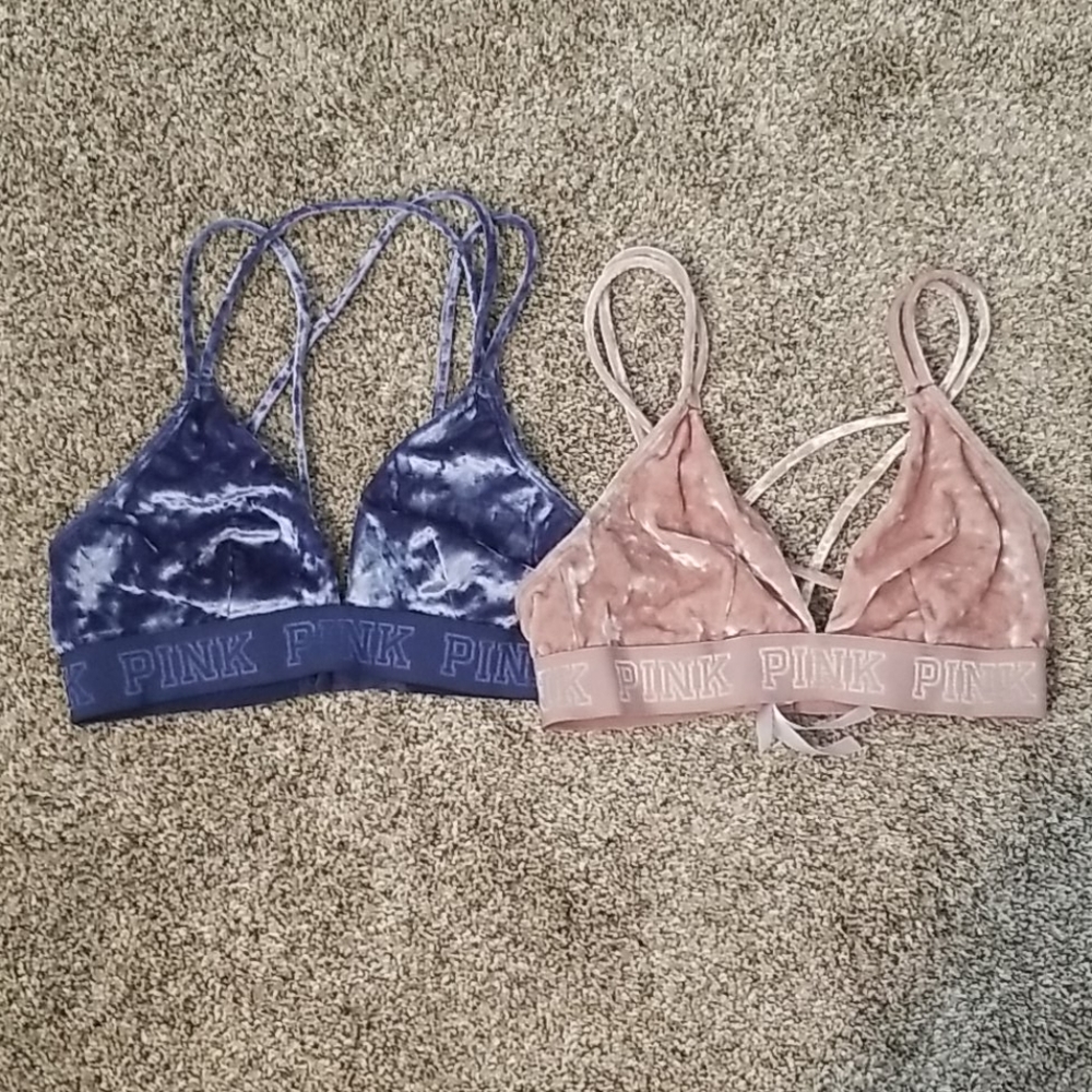 Bundle of 2 VS PINK Velvet bras